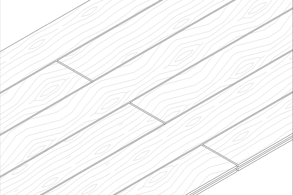 Раскладка настила со сдвигом 1/2