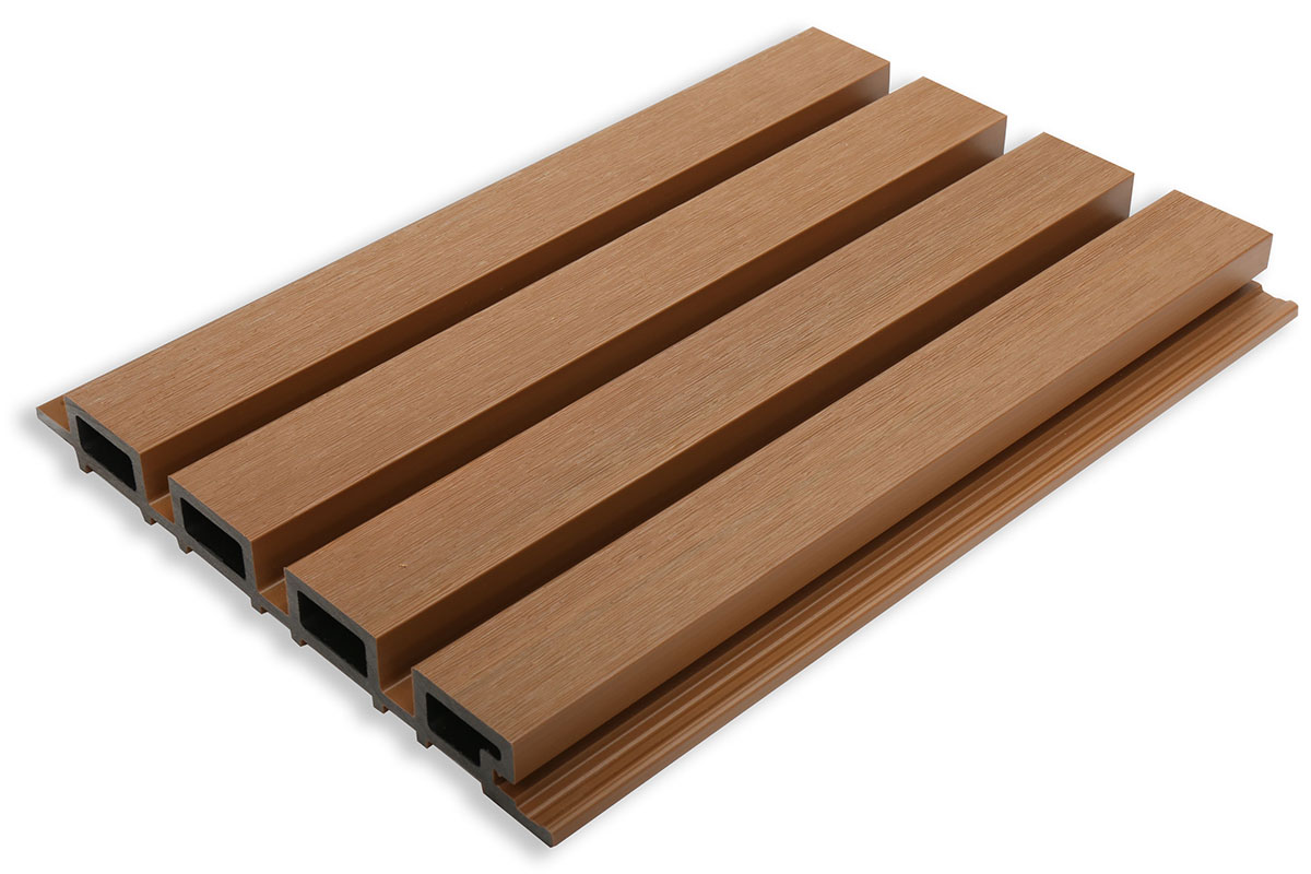 Вертикальная стеновая панель ДПК NauticPrime Line Co-Extrusion 219*26*4000мм, цвет Тик