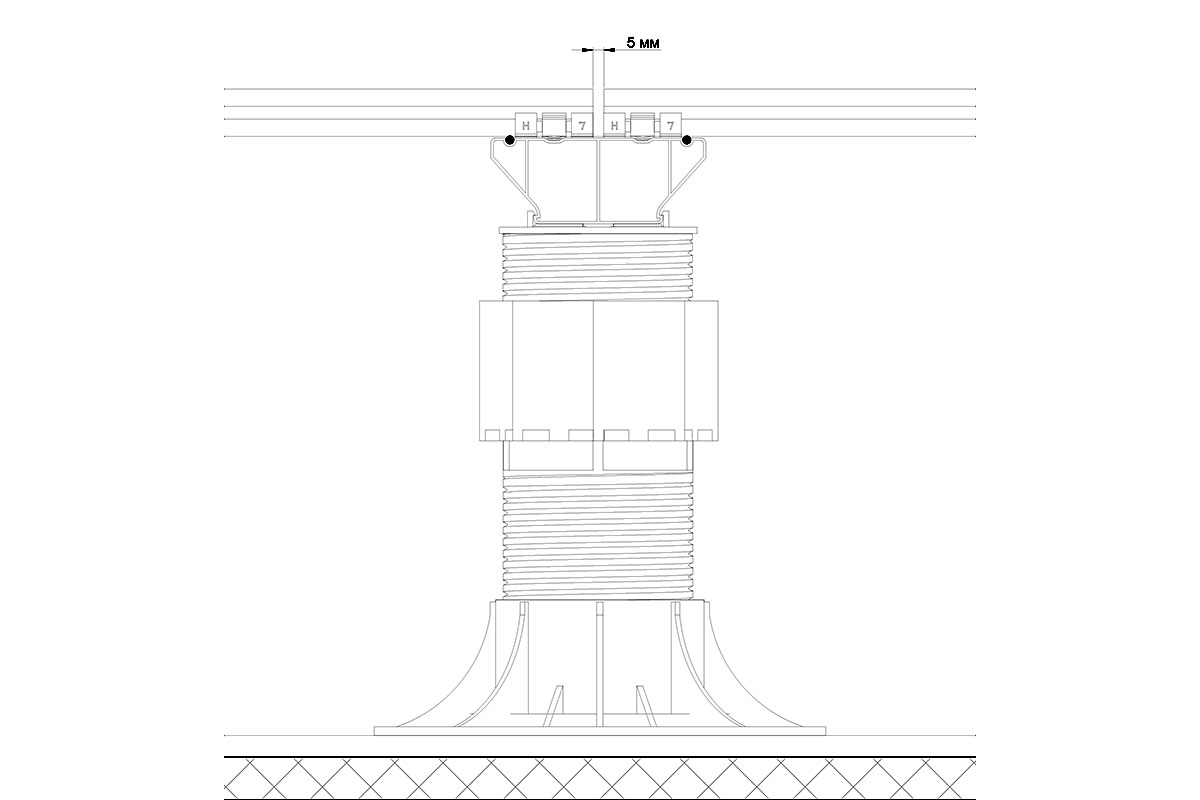 Лага Алюминий HILST JOIST стыковочная PRO MAX 100*40*4000мм