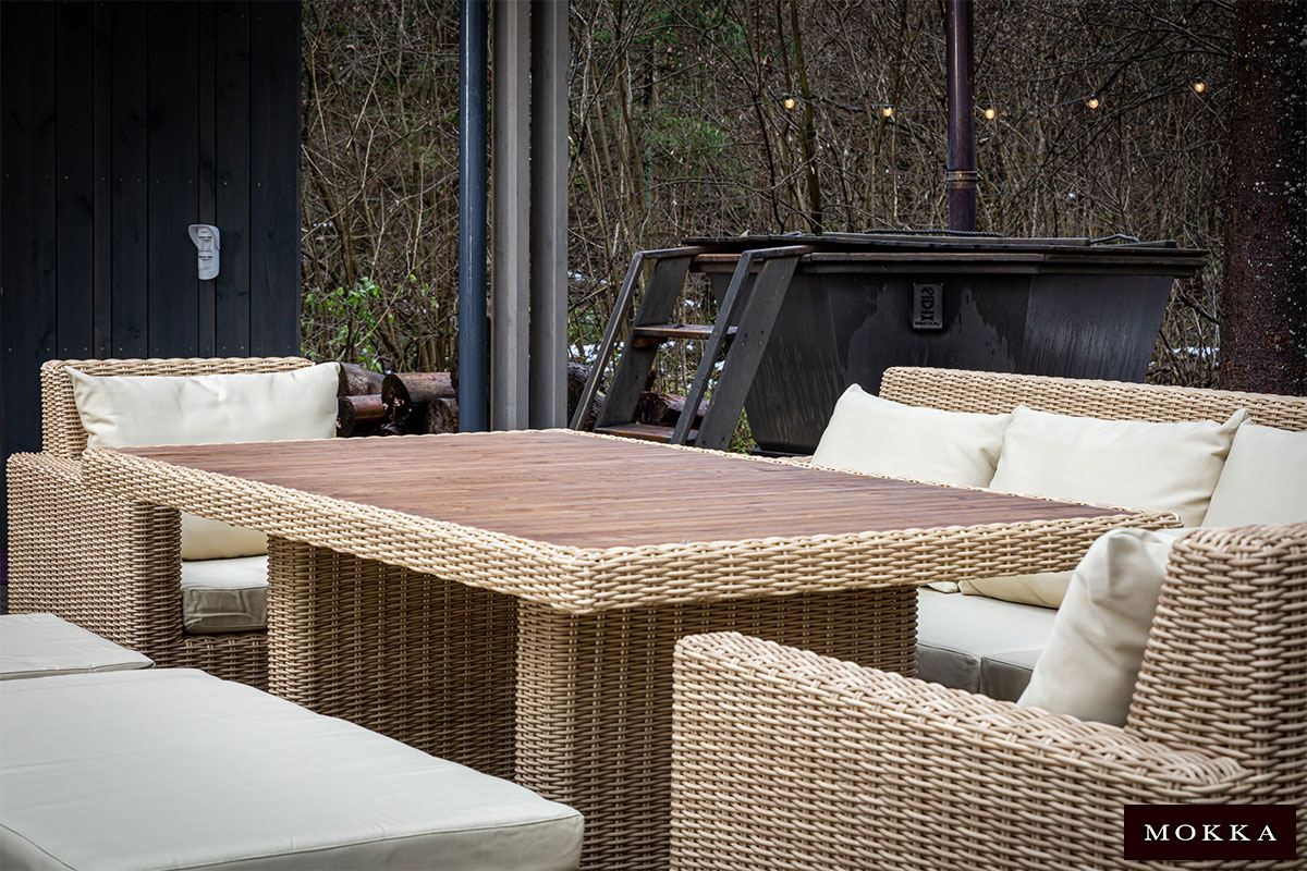 Комплект плетеной мебели MOKKA БЕЛЛА / BELLA малый, соломенный