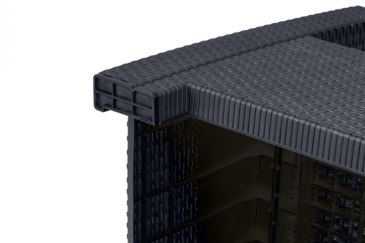 АРИЗОНА / ARIZONA b:rattan, Диван трехместный, антрацит (3-х местная подушка)