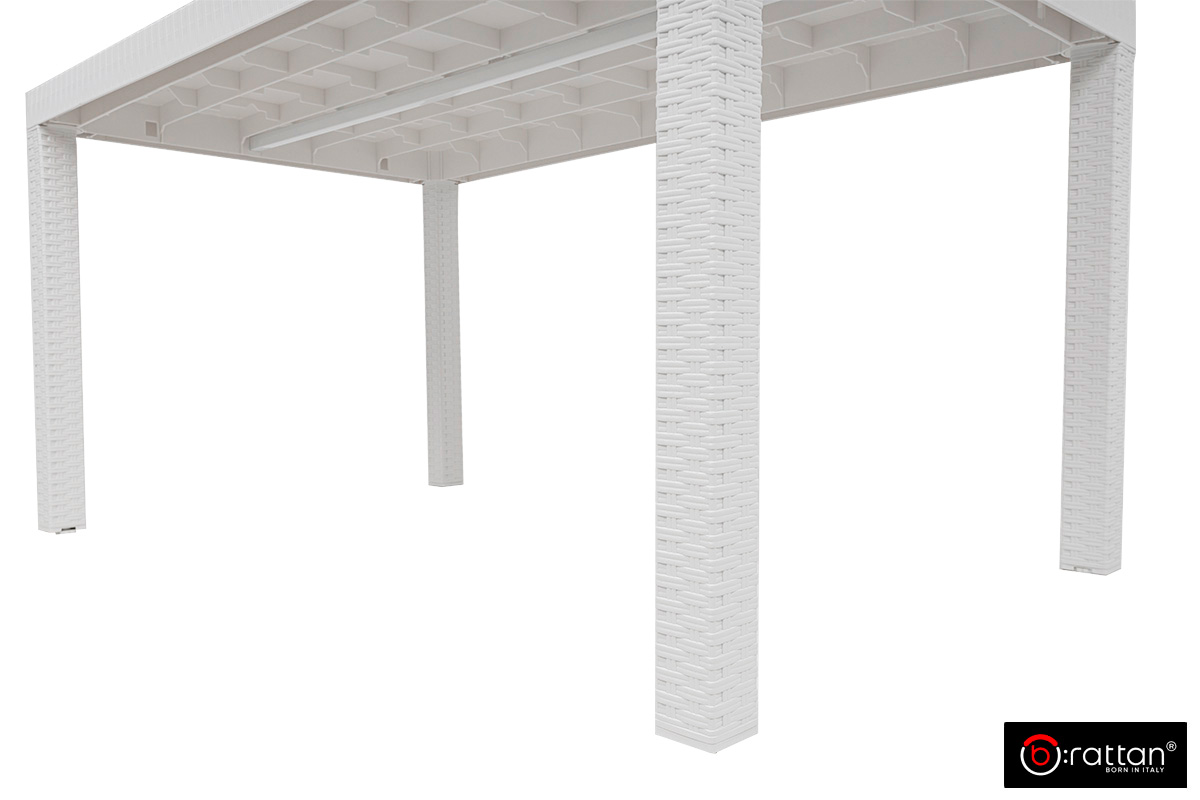 Стол B:rattan ХЬЮСТОН / HOUSTON 1500*900мм, белый