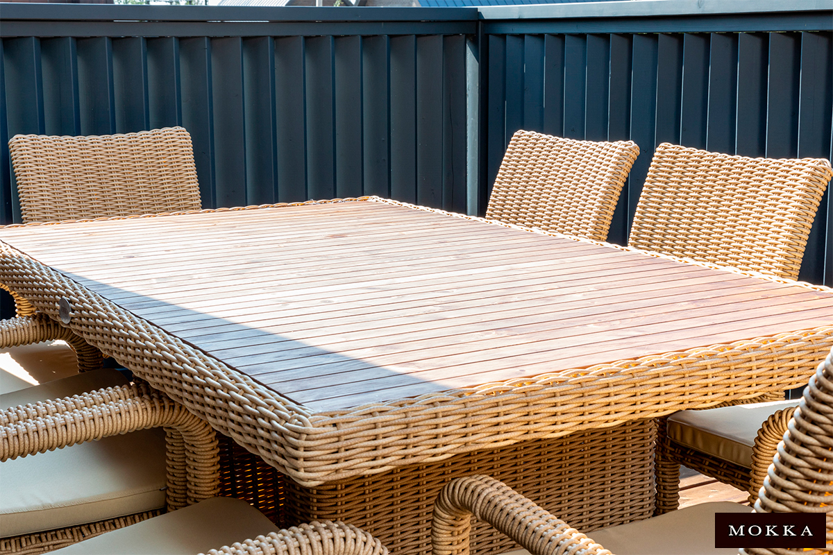 Комплект плетеной мебели MOKKA БЕЛЛА Фэмили / BELLA Family, соломенный