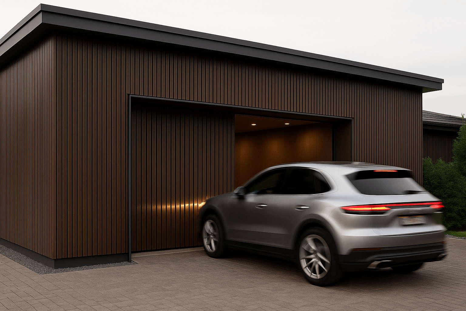 Фасадная реечная панель ДПК Holzhof Eco 219*26*3000мм, венге