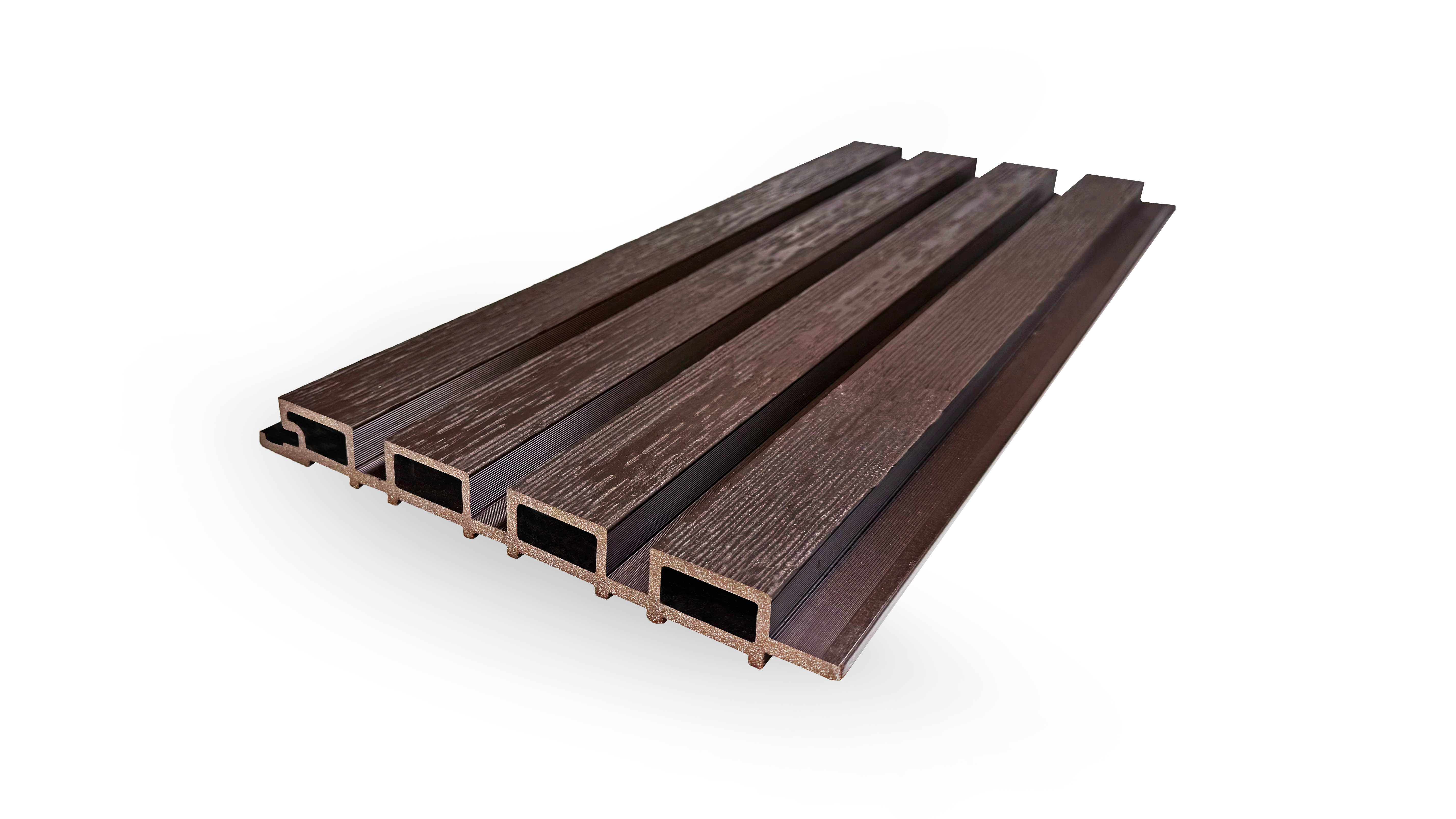 Фасадная реечная панель ДПК Holzhof Eco 219*26*3000мм, венге