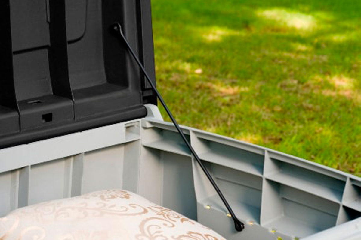 Сундук "Novel", 340 л, серый-чёрный