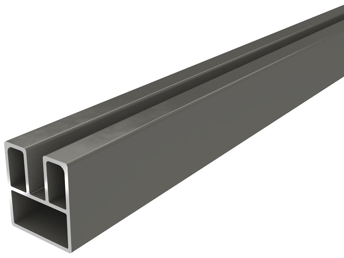 Профиль алюмин. для стекла HILST, 25*25*3000мм, RAL 7024