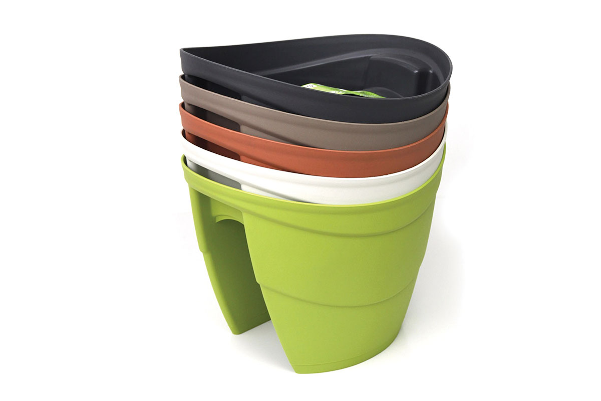 Цветочница-кашпо на перила Lilac, зеленый