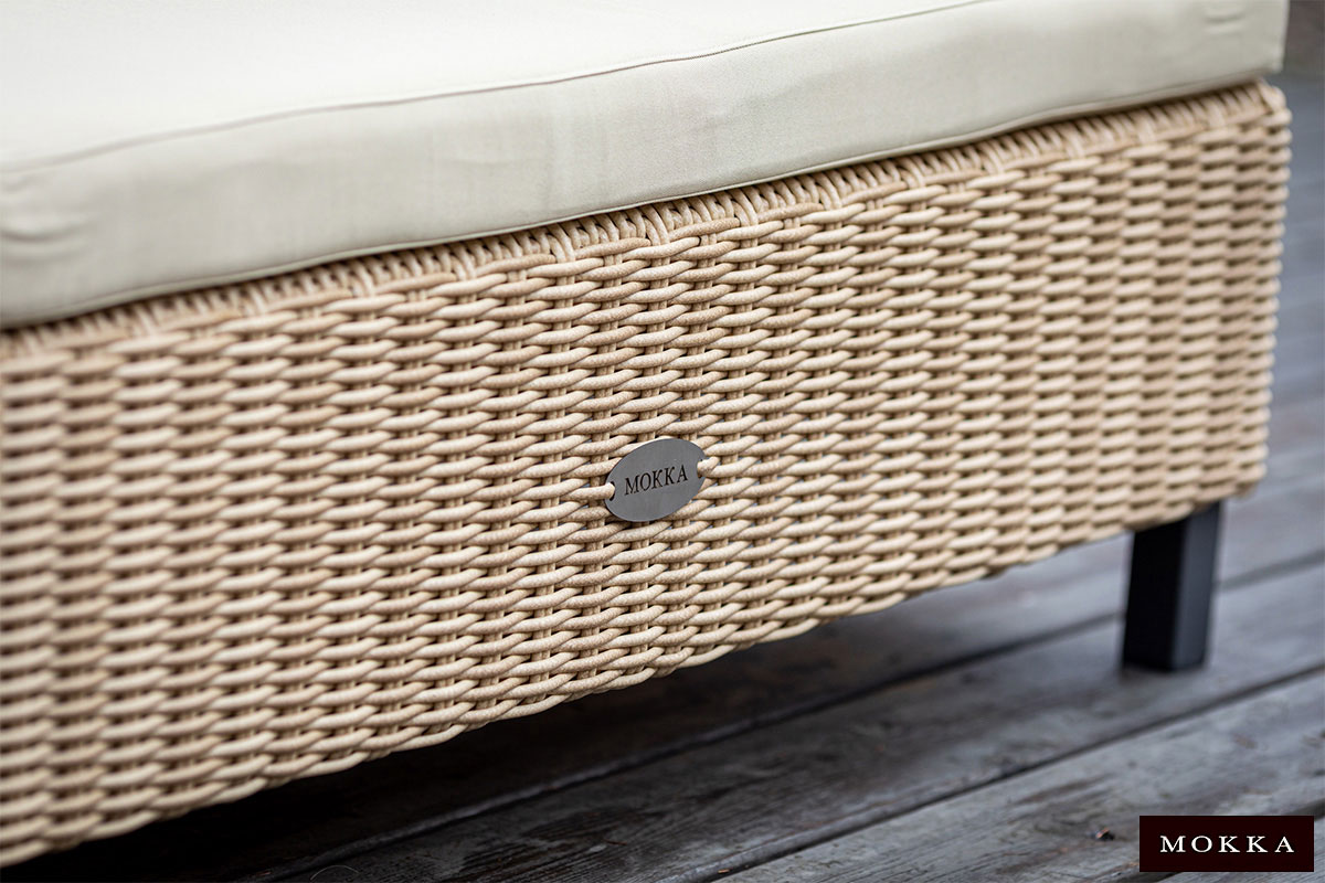 Комплект плетеной мебели MOKKA БЕЛЛА / BELLA большой, соломенный