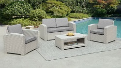 Комплект мебели Раттан Премиум 4 / Rattan Premium 4, серый, NEW